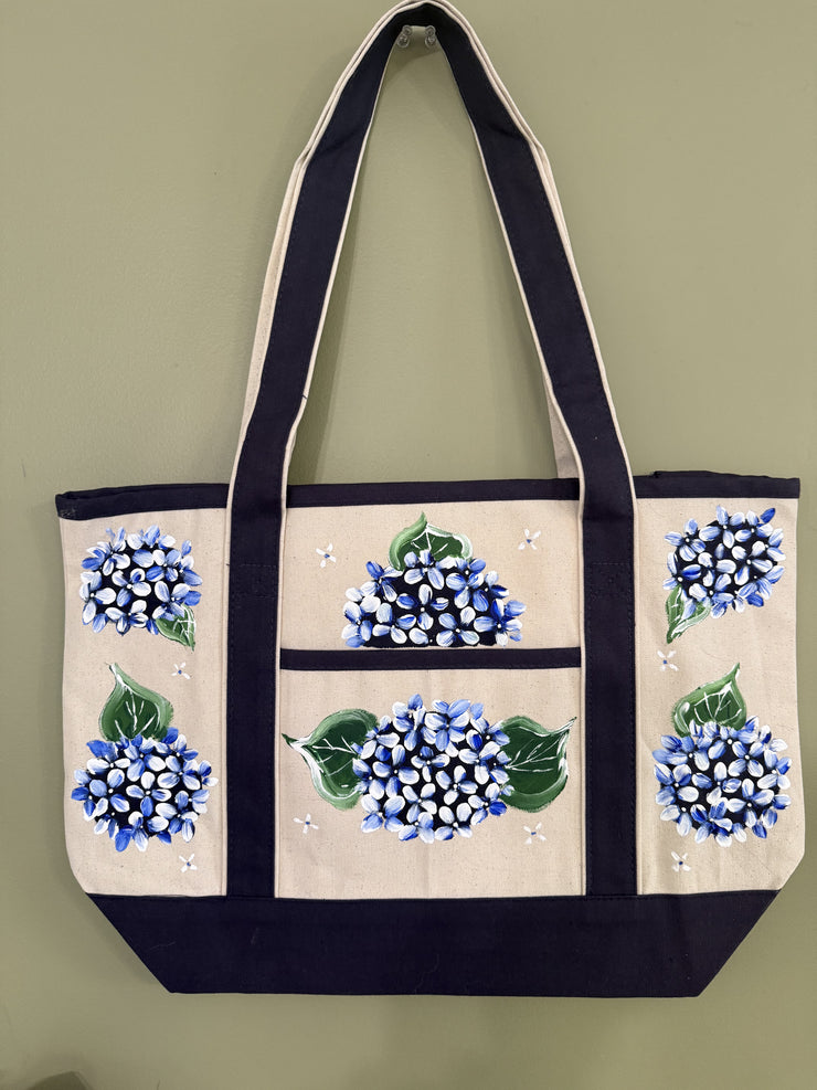 Hand Painted Canvas Tote Bag