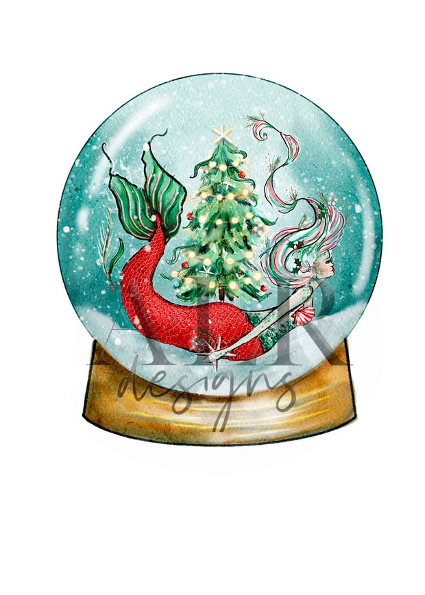 Snow globe Christmas Card Set