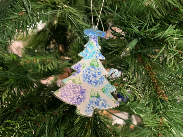 Hydrangea Tree Acrylic Ornament