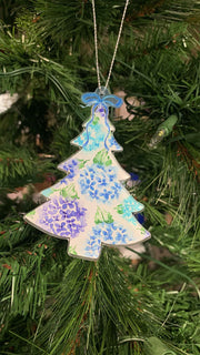 Hydrangea Tree Acrylic Ornament