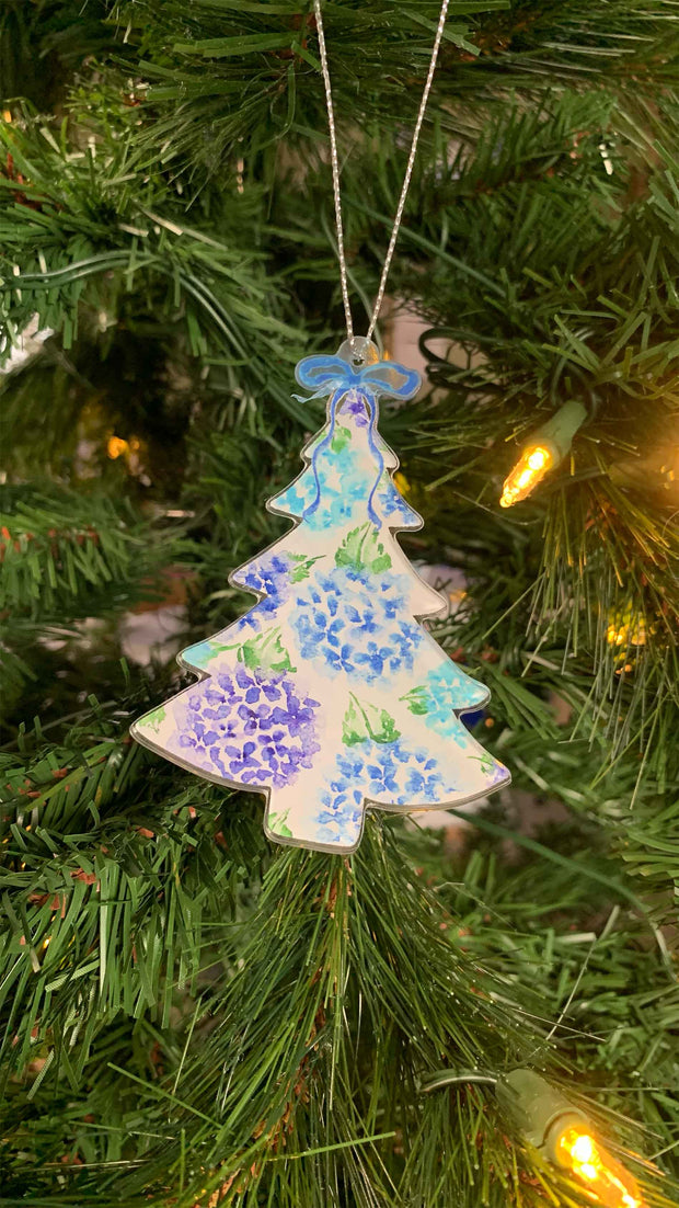 Hydrangea Tree Acrylic Ornament