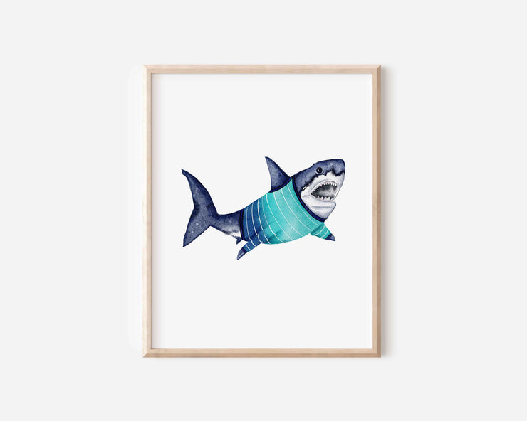 On Cape Shark in a Shirt 5x7 in or 8x10 Fine Art Print