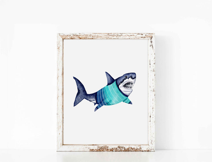 On Cape Shark in a Shirt 5x7 in or 8x10 Fine Art Print