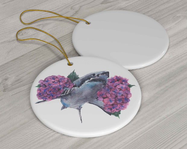 Sharkdrangea Ceramic Christmas Ornament