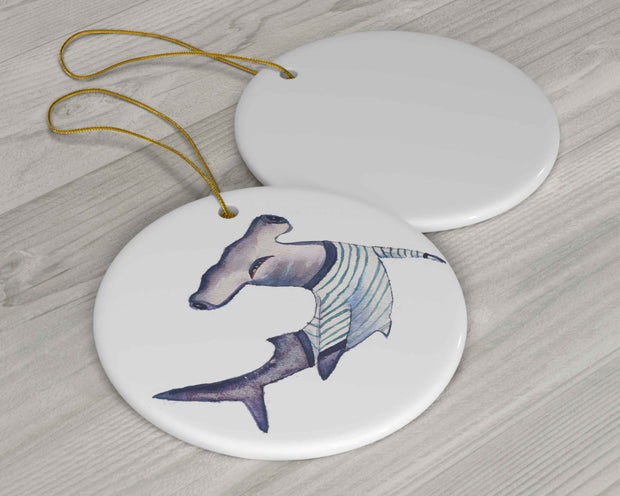 Hammerhead Shirt Christmas Ornament