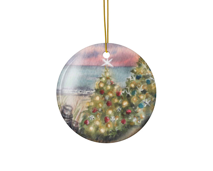 Christmas by the Bay Ceramic Christmas Ornament