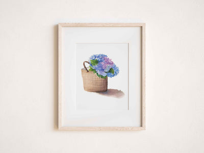 Hydrangea Bag Blooms 5x7 in or 8x10 Fine Art Print