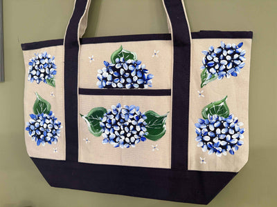 Hand Painted Canvas Tote Bag