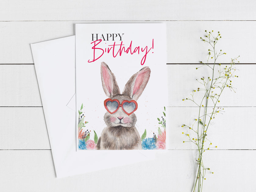 Bunny Birthday Card! 5x7